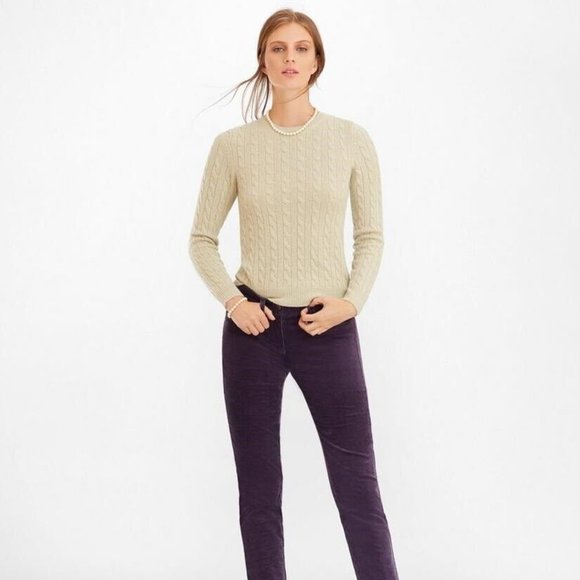 Brooks Brothers Sweaters - Brooks Brothers Cashmere Cable Knit Sweater Cream Long Sleeve Size Large H13210